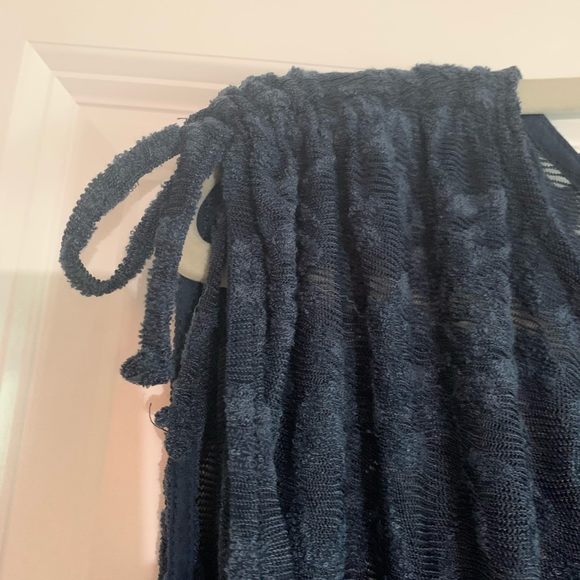 Anthropology  navy blue lace top - Picture 2 of 4